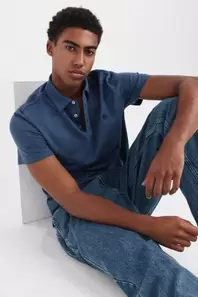 Polo jersey microraya slim fit