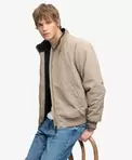 City Fleece-Jacke mit Futter