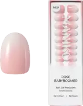 Künstliche Nägel Press Ons Short Round Rose..., 32 St