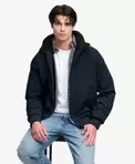 City Fleece-Jacke mit Futter