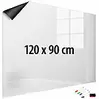 infactory Magnetische Whiteboard-Folie, selbstklebend, 4 Marker, 120 x 90 cm