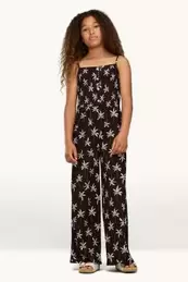 Palme - Jumpsuit - strukturiert - gesmokt