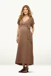 Still-Kleid mit V-Ausschnitt - strukturiert