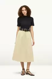 Fit & Flare Kleid mit Gürtel