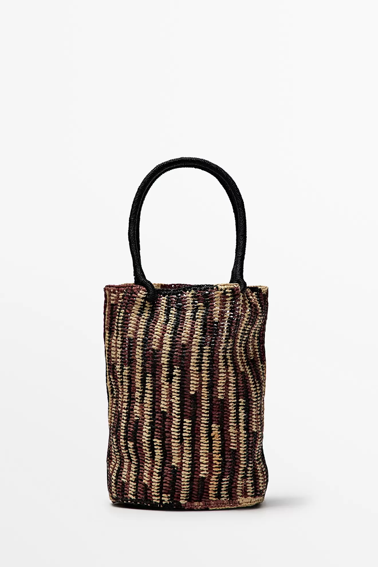 Mini-Bucket-Tasche Raphia