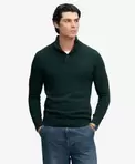 Pullover Henley mit schmaler Passform