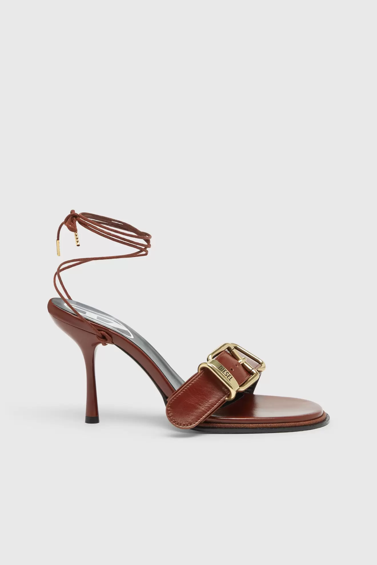 D-Cocco-Sandalen mit Knöchelriemen aus Leder