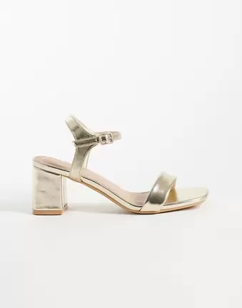 New Look niedriger Blockabsatz in Gold