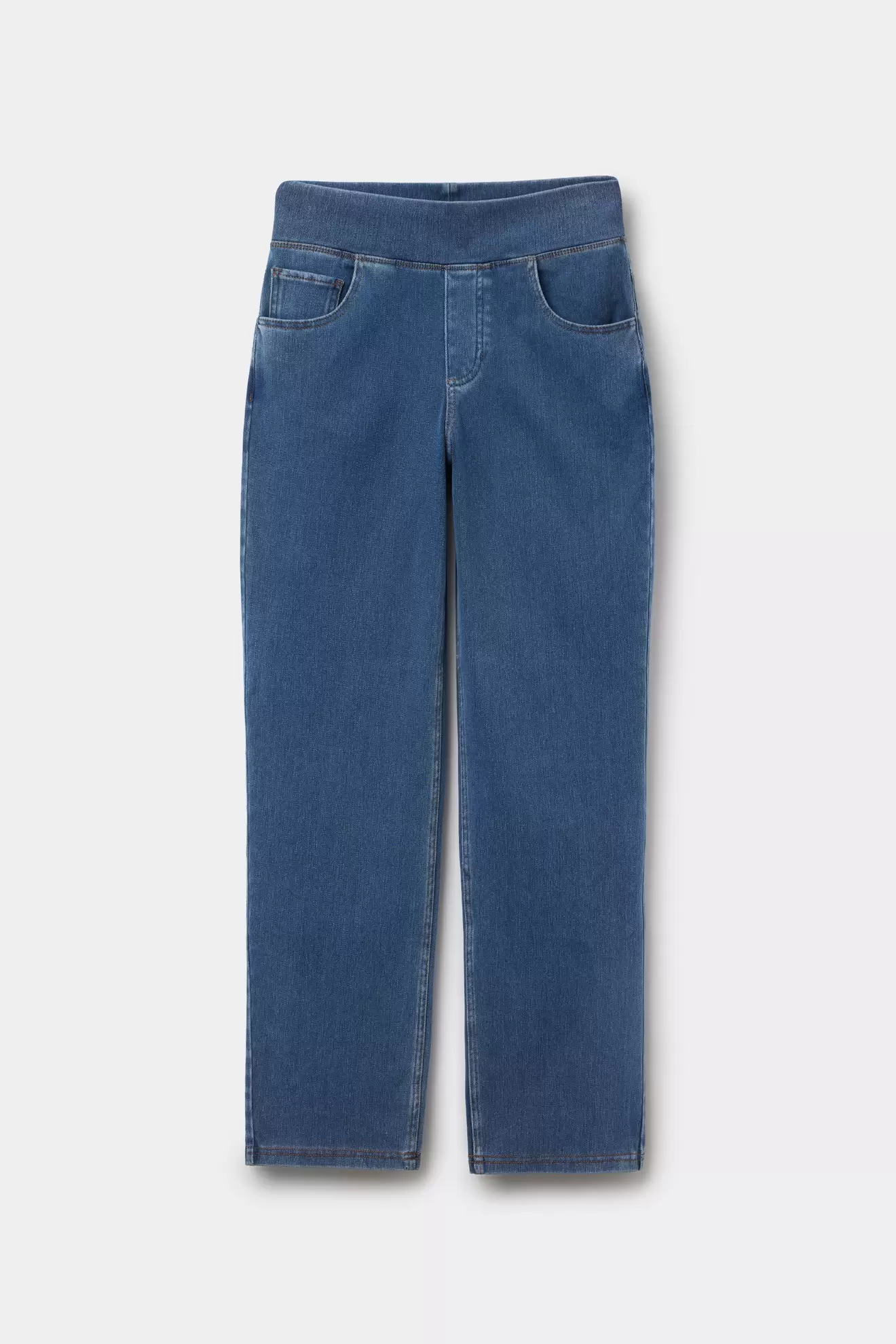 Gerade Jeanshose aus Extra-Stretch-Denim