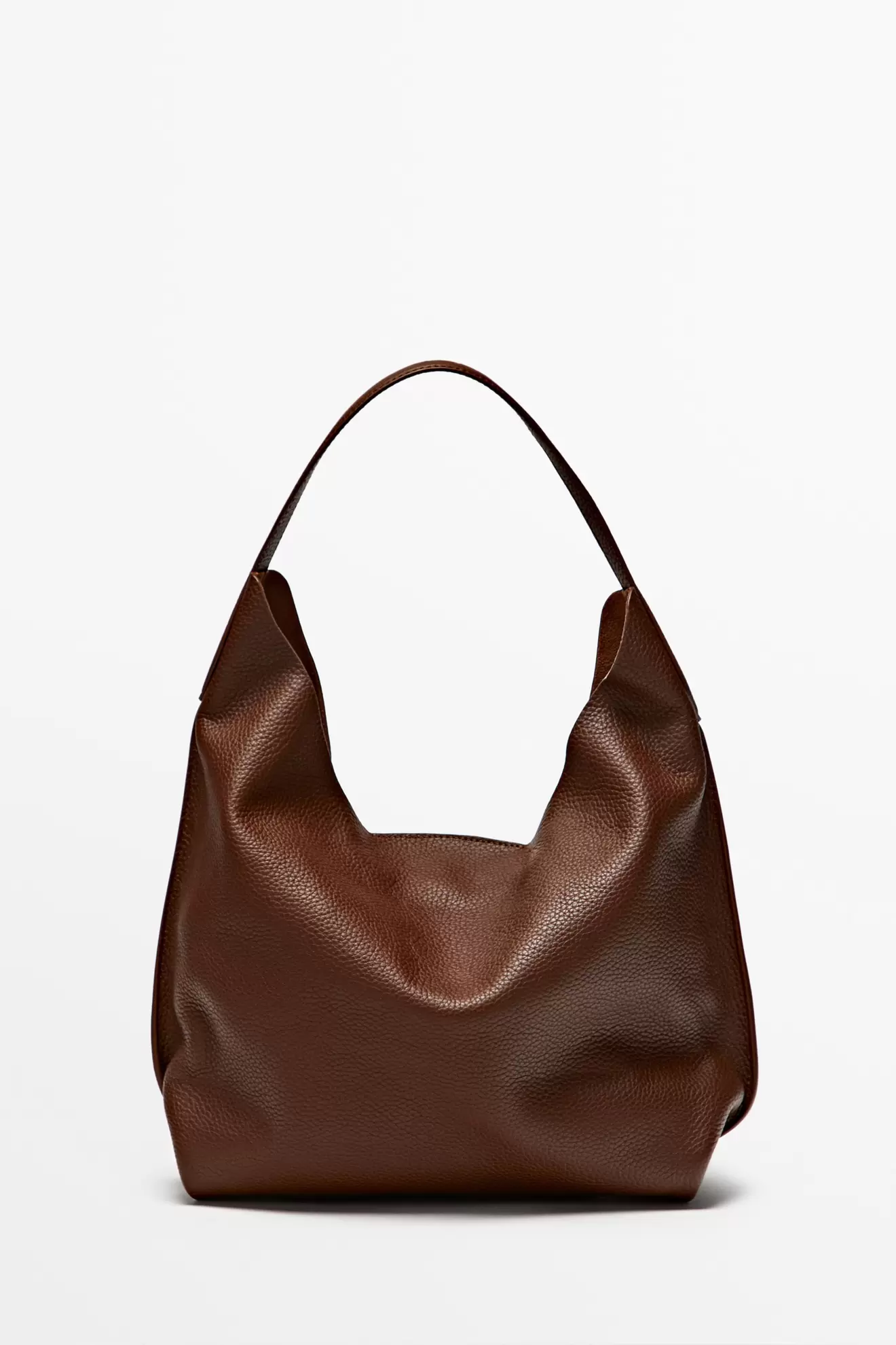 Mittelgroße Schultertasche aus Nappaleder
