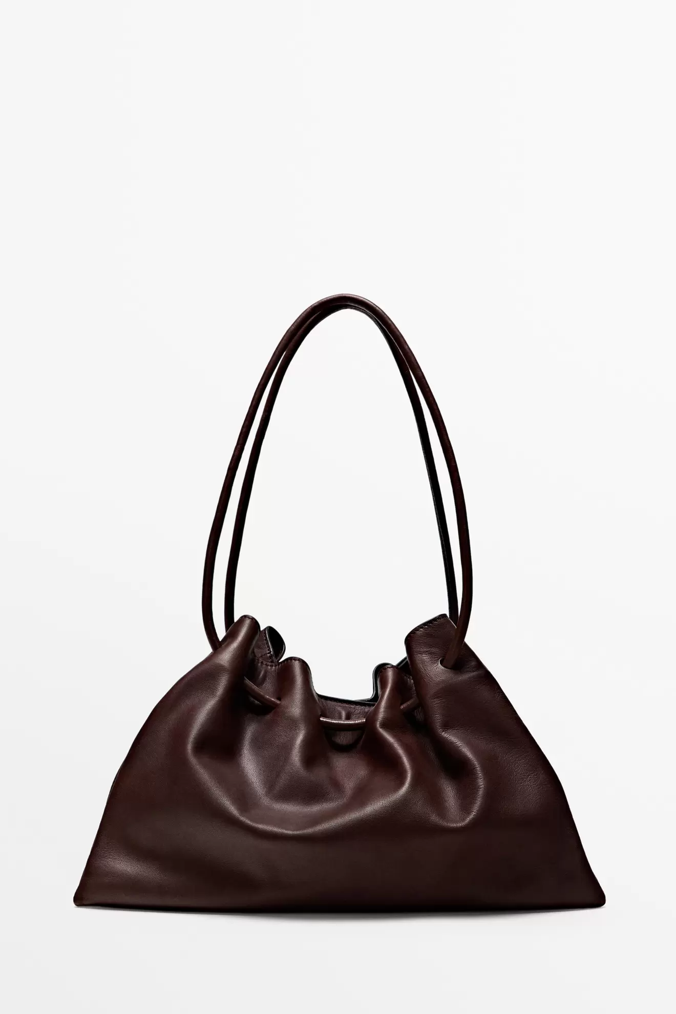 Tasche mit Volant aus Nappaleder