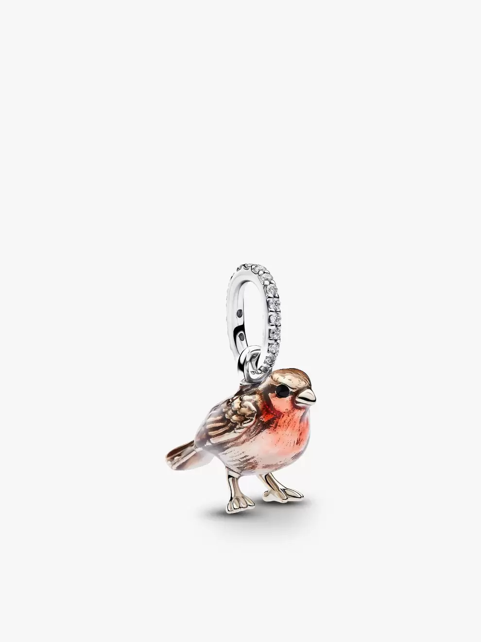 Rotkehlchen Charm-Anhänger