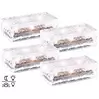 Lunartec 4er-Set Solar-Glasbausteine mit LED & Lichtsensor, 19,5 x 9,8 x 6 cm