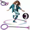 Playtastic Kinder-Swing-Wheel mit induktionsbetriebenem LED-Lichtrad, lila