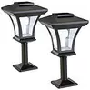 Lunartec 2er-Set Solar-LED-Standleuchten im Laternen-Design, 45 lm, 0,3 Watt