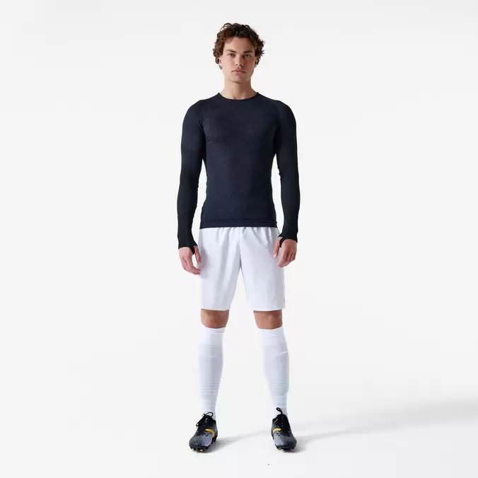 Damen/Herren Unterziehshirt langarm Seamless - Keepdry schwarz