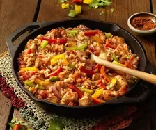 Fajita-Reis-Pfanne