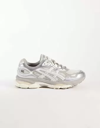 ASICS Gel-NYC 2.0 Sneaker in Rauchgrau und Silber