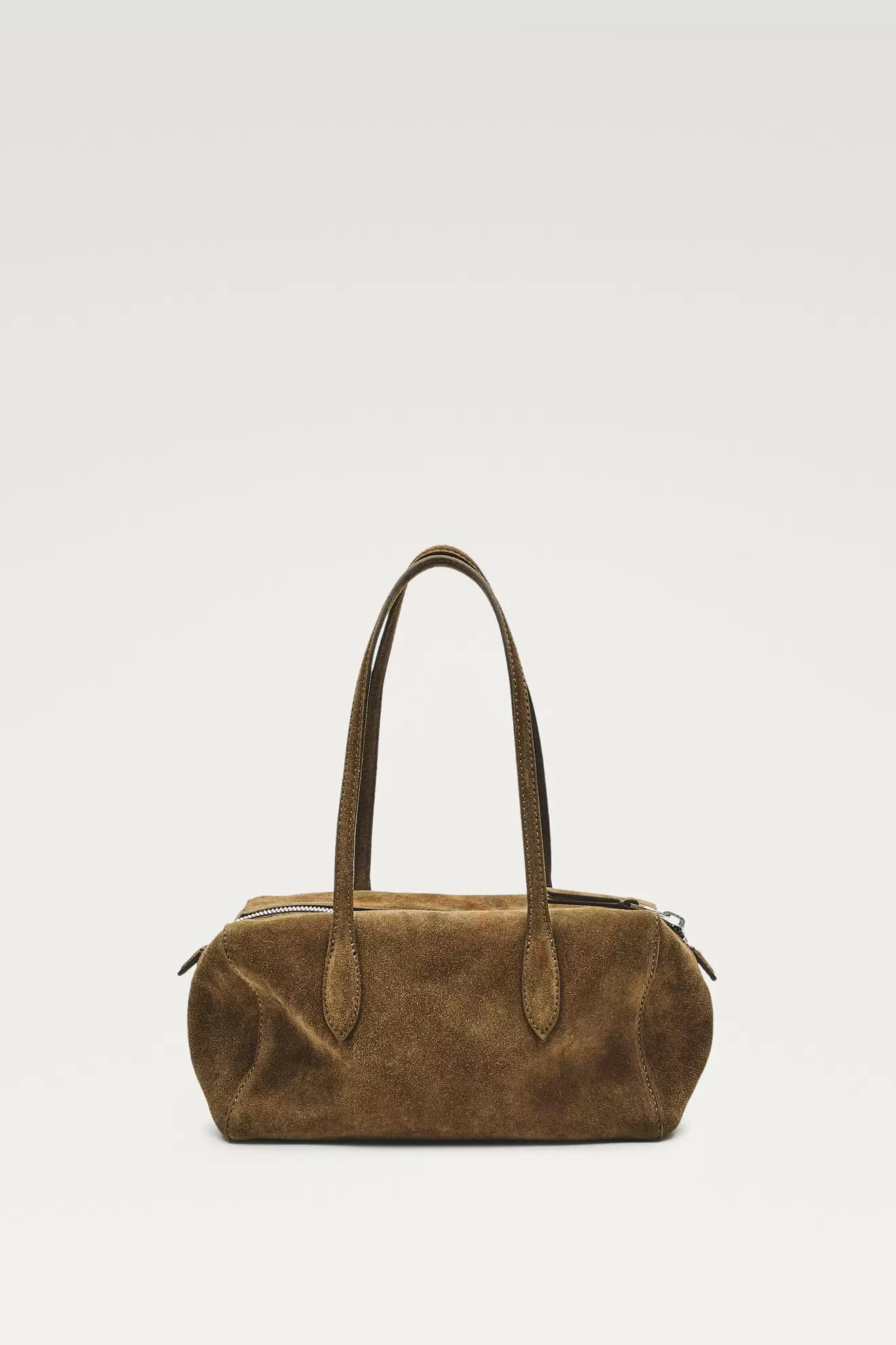 Mini-Satchel-Tasche aus Rauleder