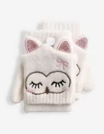 Handschuhe - Stickereien - Off-White