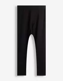 Leggings - Elastischer Bund - Schwarz