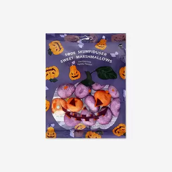 Kürbis- und Totenkopf-Marshmallow...