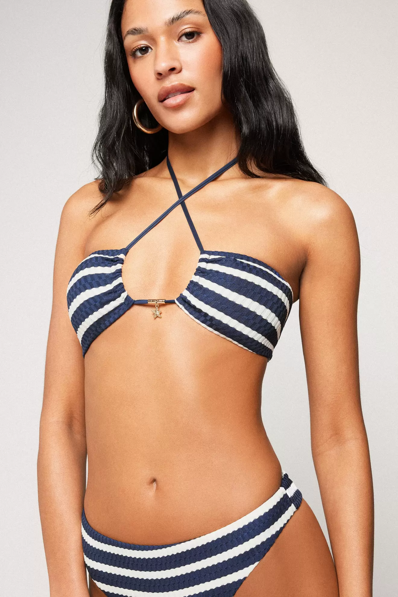 Bustier-Bikinioberteil mit herausnehmbaren Polstern Sailor Stripes