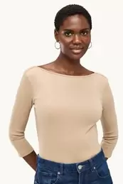 Langarmshirt - Slim Fit - gerippt