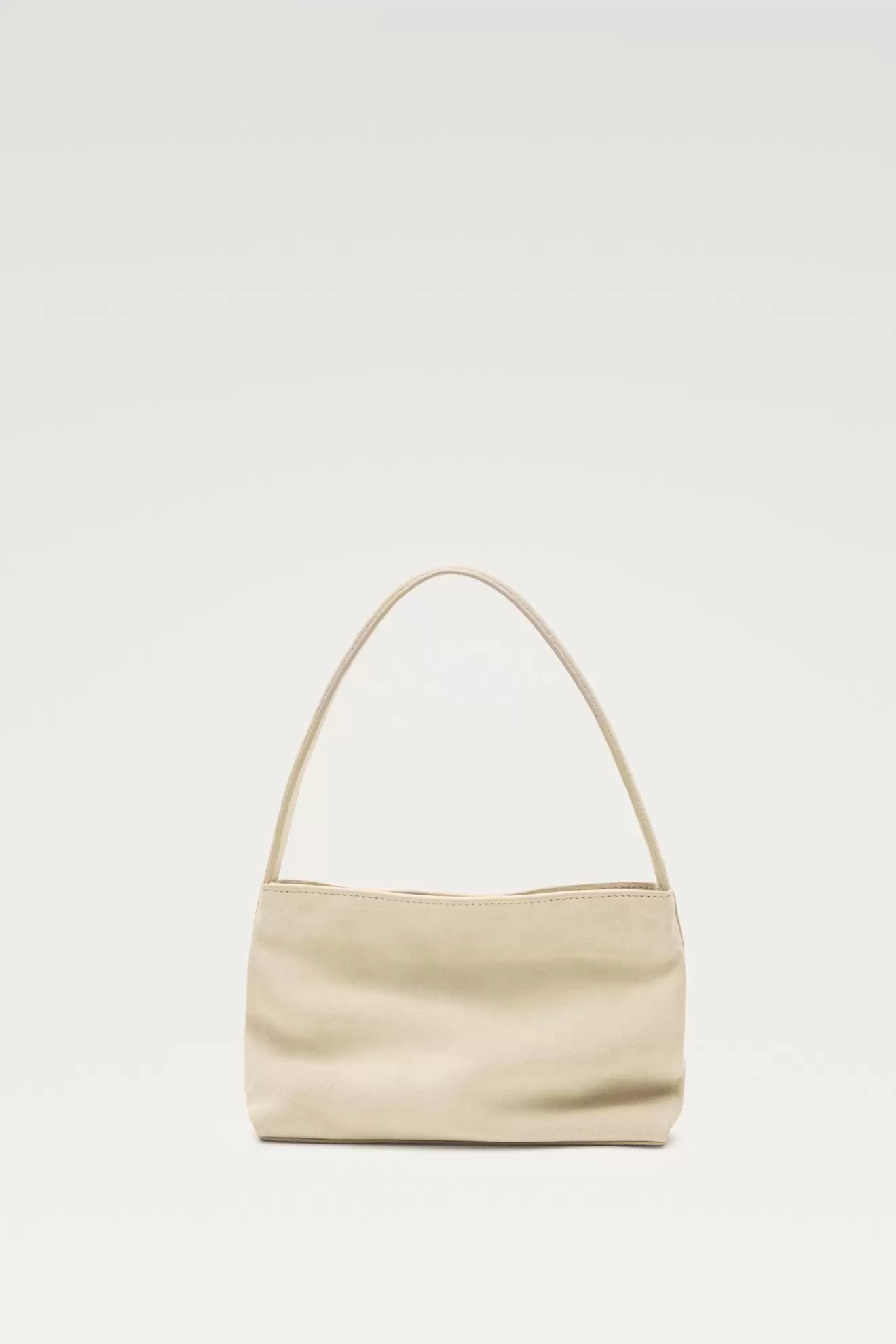 Schultertasche aus Rauleder