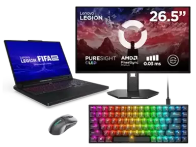 Legion Pro 7i 16 + Legion 27Q-10 OLED Monitor, Legion Keyboard & Mouse