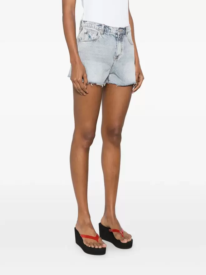 MEDINA frayed denim shorts