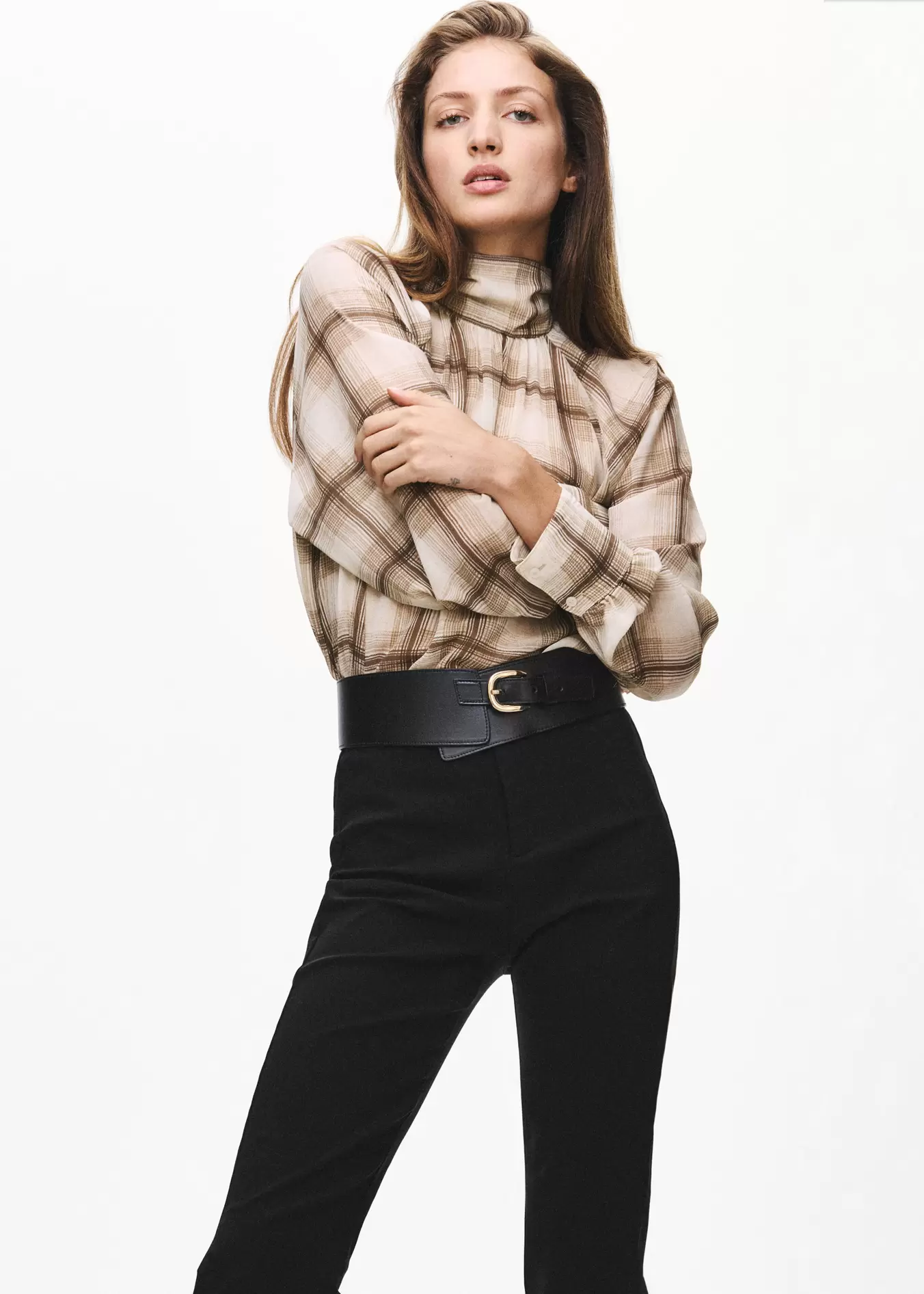 Bluse mit Karomuster