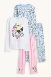 Multipack 2er - Hello Kitty and Friends - Pyjama - 4 teilig