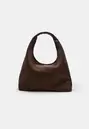 Schultertasche aus Wildlederimitat