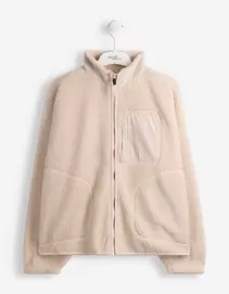 Jacke - Teddyfell - Weiß