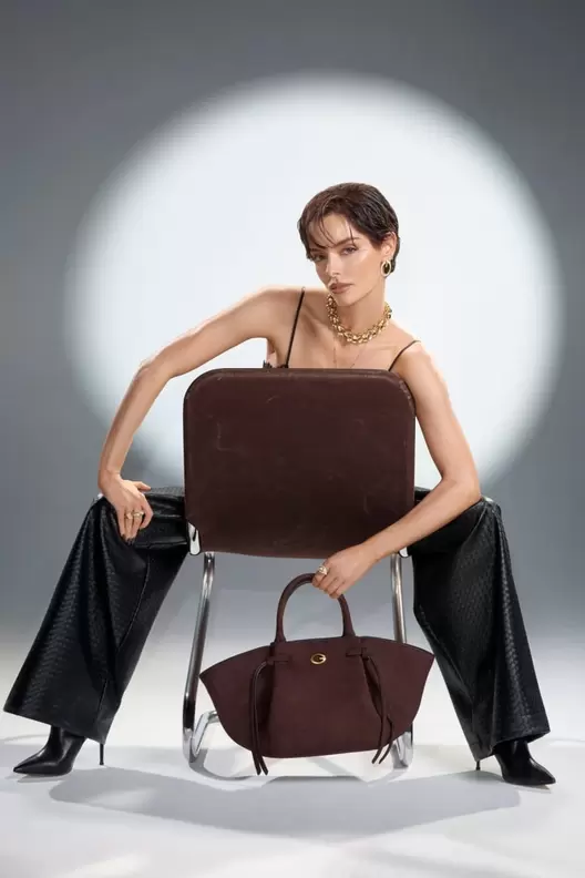 Allegra suede handbag