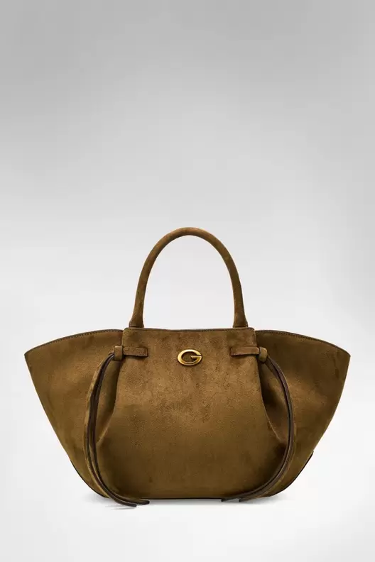 Allegra suede handbag