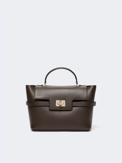 Extrakleine Handtasche aus Glattleder