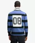 Monogram Stripe Rugbyshirt lockere Passform
