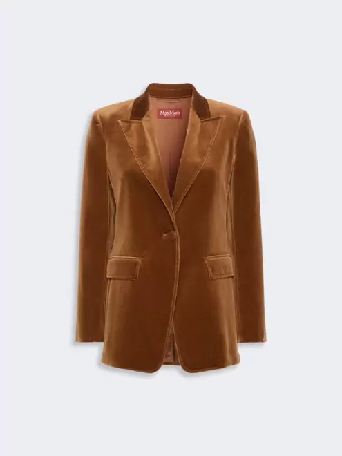 Blazer aus glattem Samt