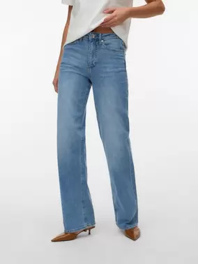 VMTESSA-STRETCH Hohe Taille Weiter Beinschnitt Jeans