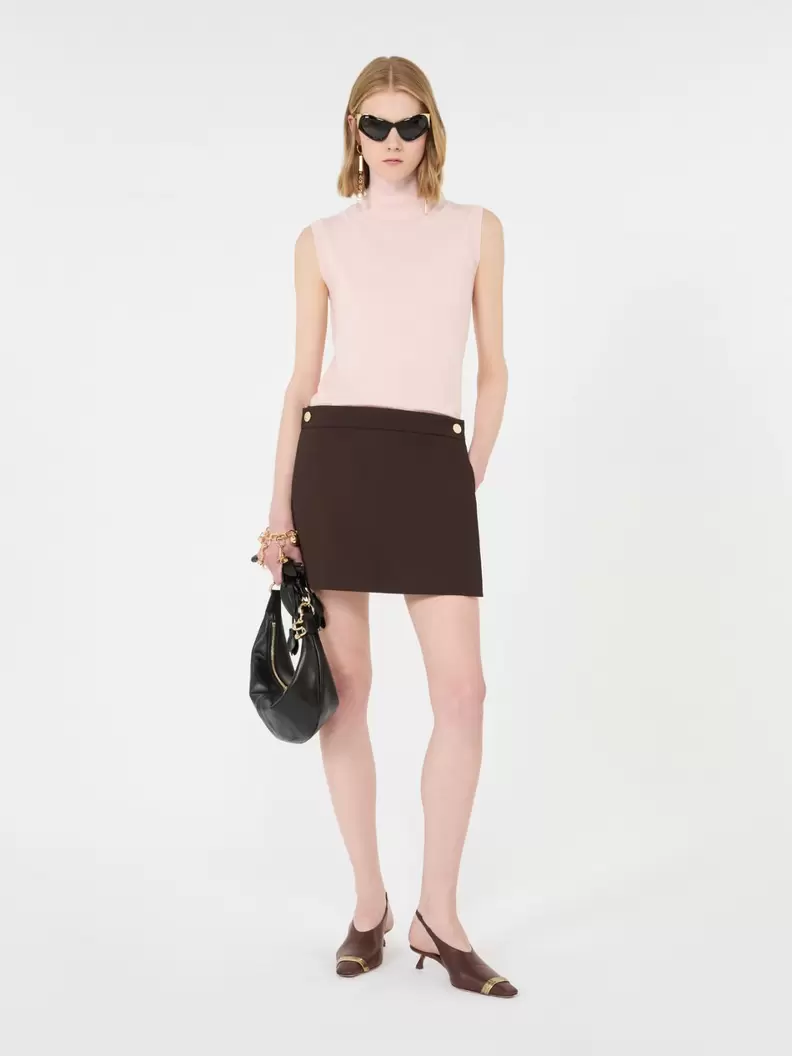 Shorts mit Paneel aus Viskosestretch