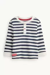 Baby-Langarmshirt - gestreift