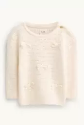 Schleife - Baby-Pullover