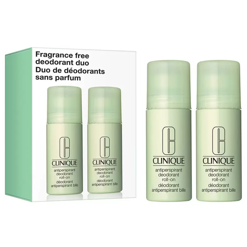 Clinique Fragrance Free Antiperspirant Deodorant Duo (2 x 75ml) Körperpflege Set