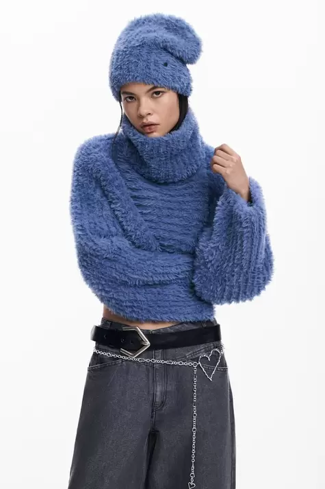 Pack Crop-Pullover und Mütze