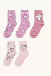 Multipack 5er - Hello Kitty - Socken mit Motiv