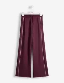 Jogpants - Weites Bein - Lila