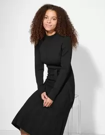 Kleid in A-Linie - A-Shape - Schwarz