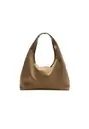 Schultertasche aus Wildlederimitat
